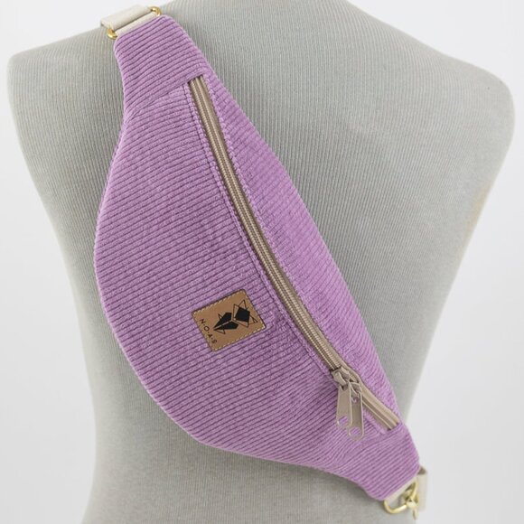 N.O.A.S Handmade Lilac Hip Crossbody Bag Fanny Pack Medium - Picture 2 of 8